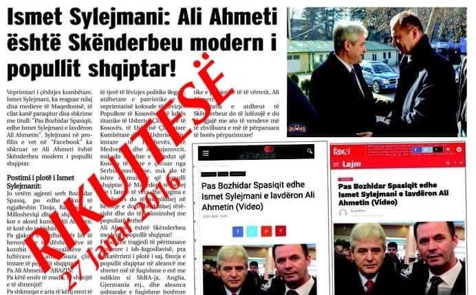 Ali Ahmeti është Skënderbeu modern i popullit shqiptar