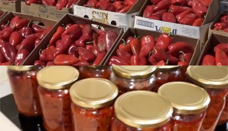 Një kavanoz ajvar 200 denarë, 1 kg speca të kuqe 50 denarë