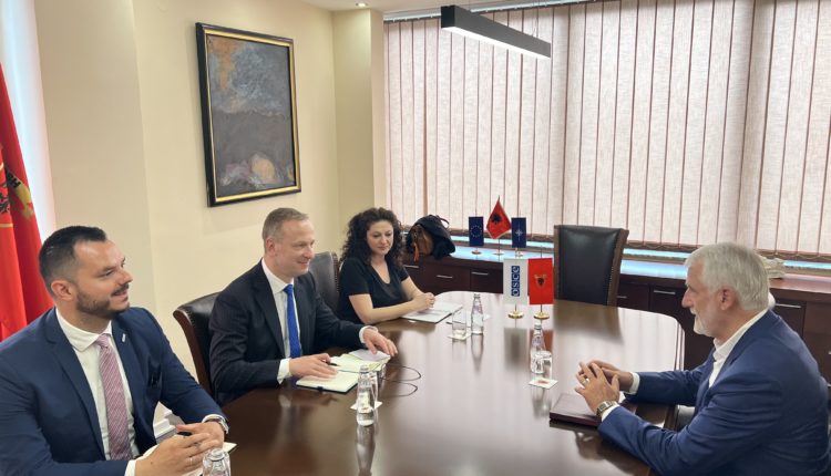 Menduh Thaçi priti në takim shefin e misionit të OBSE-së në Shkup
