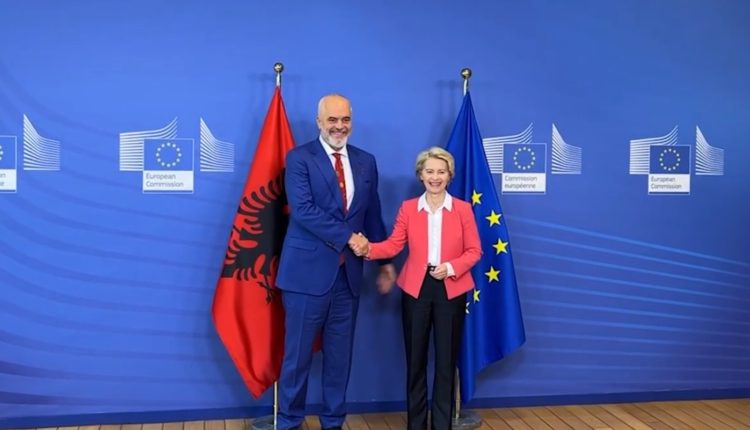 Von der Leyen zbardh takimin me Ramën: Diskutuam mbi Ballkanin Perëndimor dhe progresin e Shqipërisë drej BE