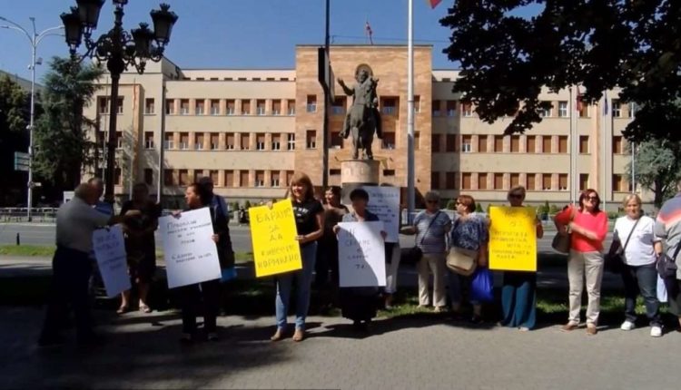 Pensionistët sot protestojnë në Shkup, kërkohet rritje lineare e pensioneve