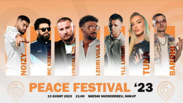 Sonte të gjitha rrugët të çojnë në Shkup! “Peace Festival ’23” sjell emrat më aktual të muzikës moderne në sheshin Skenderbeu