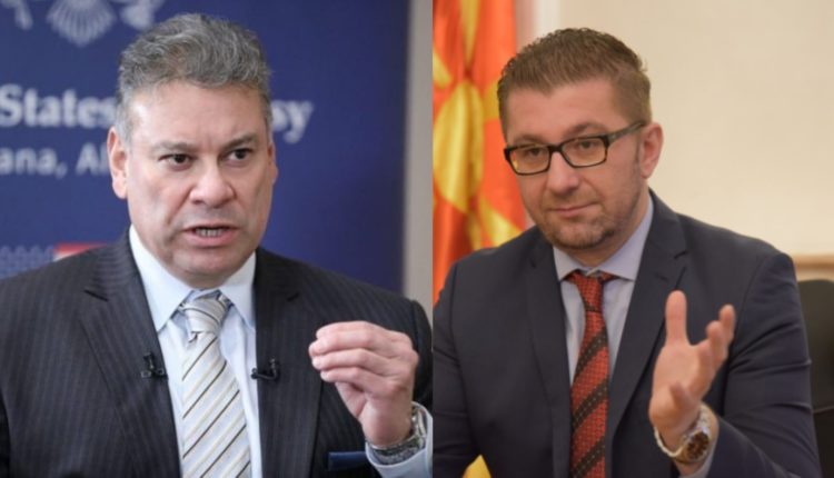Mickoski, Escobarit: Qeveria aktuale e dezinformon bashkësinë ndërkombëtare, përfshirë edhe SHBA-në