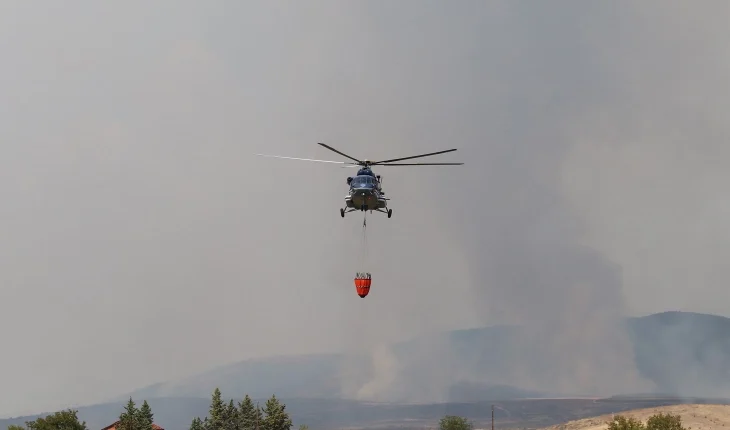 Po digjet një pjesë relativisht e vogël afër Ajvatovcit, nuk nevojitet mbështetje ajrore