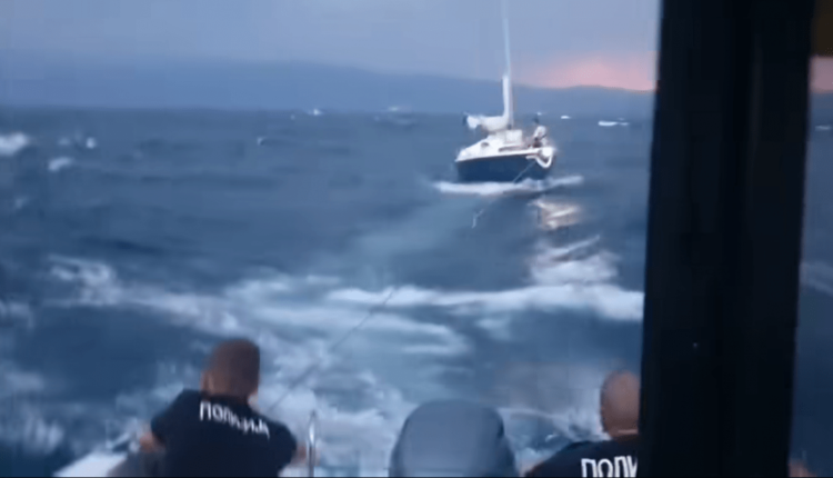 Policia e Maqedonisë shpëtoi pesë persona në Liqenin e Ohrit, publikohen pamjet
