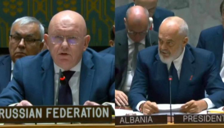 Ambasadori rus dhe Edi Rama zihen për prezencën e Bujar Osmanit në OKB (VIDEO)