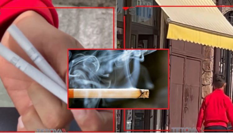 Afër shkollave fillore në Tetovë ju shiten cigare “refus” nxënësve (VIDEO)