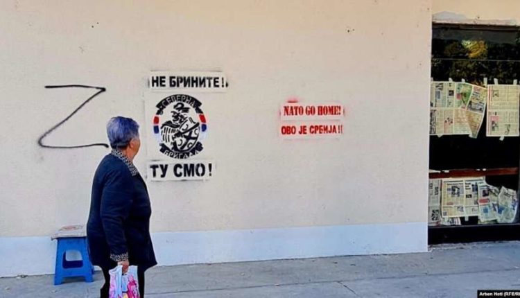 Grafite të shkruara kundër rendit kushtetues, policia heton rastin në Leposaviq