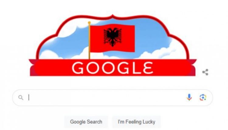 Google vishet kuq e zi, uron shqiptarët për 111-vjetorin e Pavarësisë