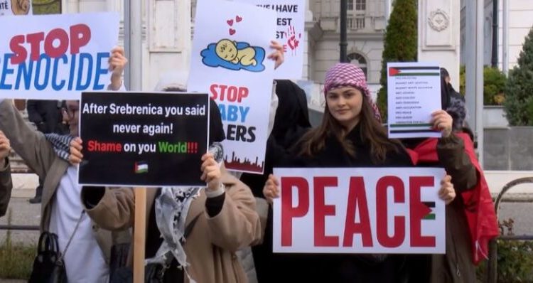 (VIDEO) Shkup, sërish protestë në mbështetje të Palestinës