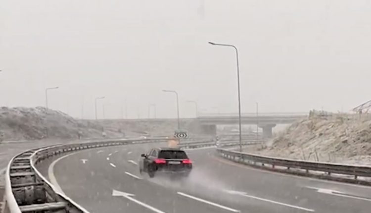 Bora vështirëson qarkullimin në Rrugën e Kombit