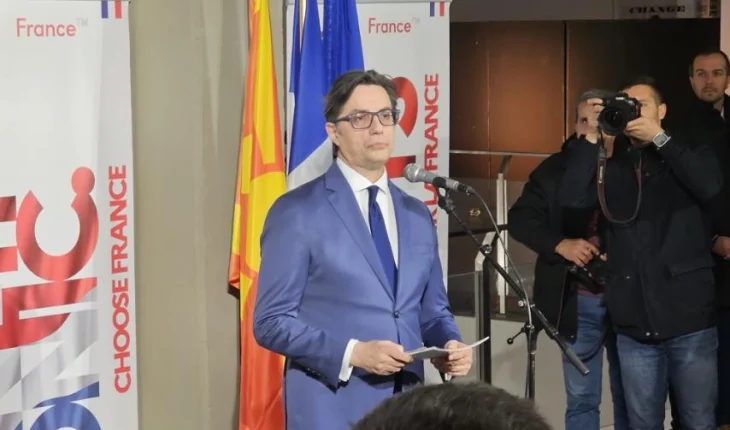 Pendarovski: Gjatë 30 viteve të kaluara, Franca ishte shoqëruesja jonë edhe në të mirë edhe në të keqe