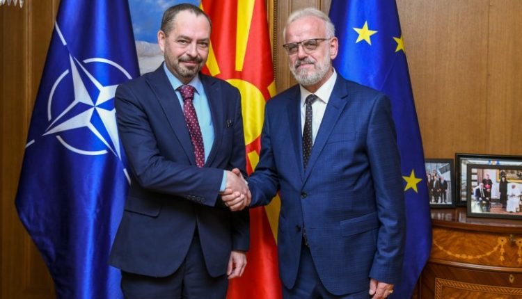Xhaferi – Angelov: Marrëdhënie të mira fqinjësore dhe bashkëpunim i suksesshëm në NATO dhe në rrugën drejt BE-së
