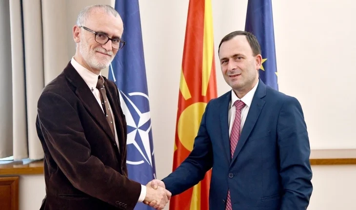 Mitreski u takua me ambasadorin italian, Andrea Silvestri, në fokus zgjedhjet e ardhshme