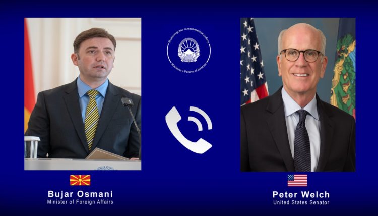 Osmani ka biseduar me Senatorin i cili ia propozoi Rezolutën për mbështetjen e integrimit të Maqedonisë së Veriut në BE