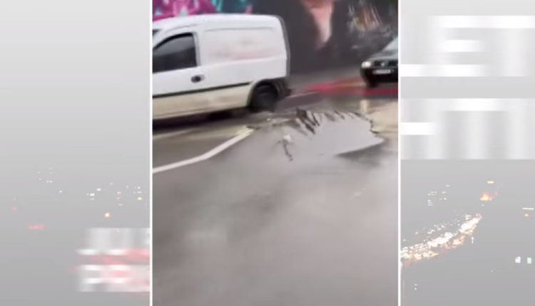 Shiu i rrëmbyeshëm “çmonton” rrugë nëpër Prishtinë (VIDEO)