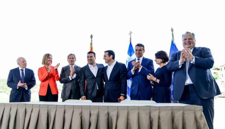 Zaev, Filipçe, Dimitrov dhe Buçkovski në Athinë në gjashtëvjetorin e nënshkrimit të Marrëveshjes së Prespës