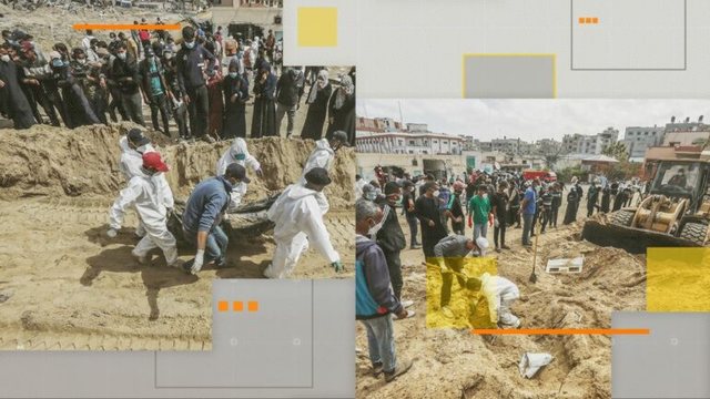 VARREZA MASIVE NË OBORRIN E SPITALIT/ Pas tërheqjes së trupave izraelite, tronditëse pamja në al-Shifa