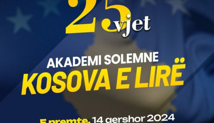 Nesër në Shkup, Akademi Solemne për 25 vjetorin e çlirimit te Kosovës