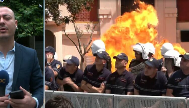 Molotov gazetarëve para bashkisë, prokuroria kërkon burg për 49-vjeçarin