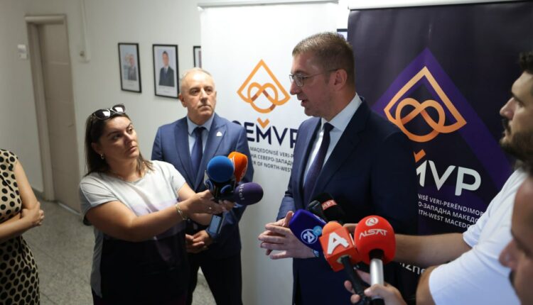 Mickoski: Në programin tonë është paralajmëruar projekti për taksa të ulëta, i pari do të jetë tatimi mbi fitimin