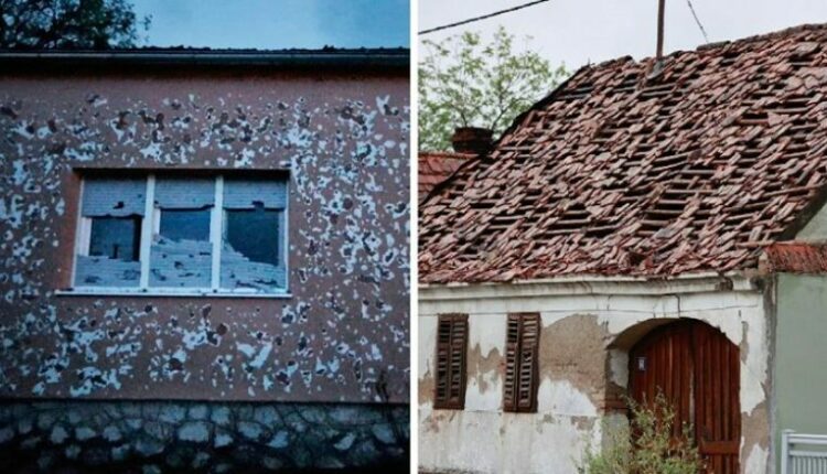 Moti i ligë godet Kroacinë, erërat e forta shkaktojnë dëme të mëdha – breshëri me madhësi të topit të tenisit shkatërroi shtëpitë dhe veturat