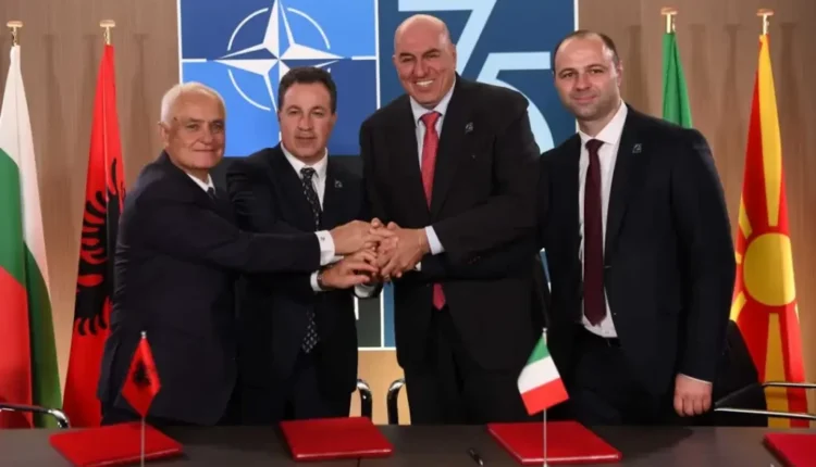 Italia, Maqedonia e Veriut, Bullgaria dhe Shqipëria, në Samitin e NATO-s kanë nënshkruar Letër të Qëllimit për korridorin e mobilitetit ushtarak