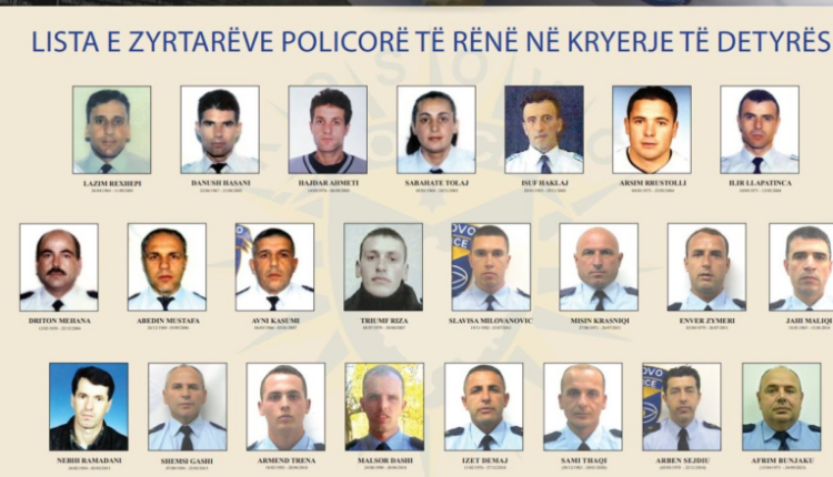 23 Policë të Kosovës të rënë në detyrë përgjatë viteve, sindikata publikon emrat dhe fotografitë