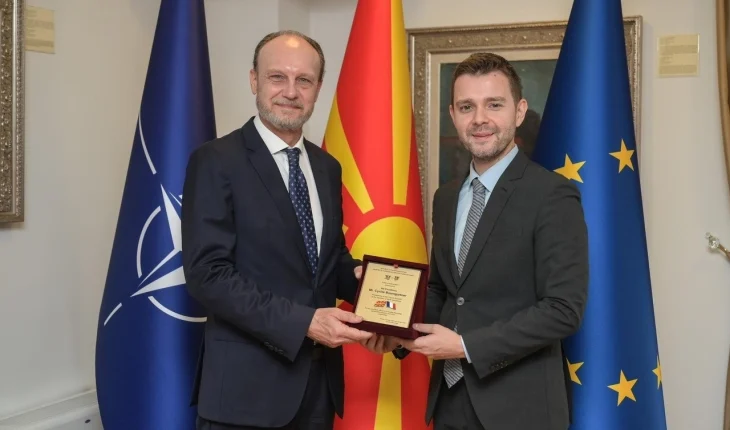 Takim lamtumirë të ministrit Mucunski me ambasadorin francez Bomgartner