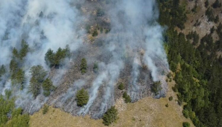Në shuarjen e zjarrit në malin Mukos nesër do të angazhohen aeroplanë dhe pjesëtarë të Armatës dhe MPB