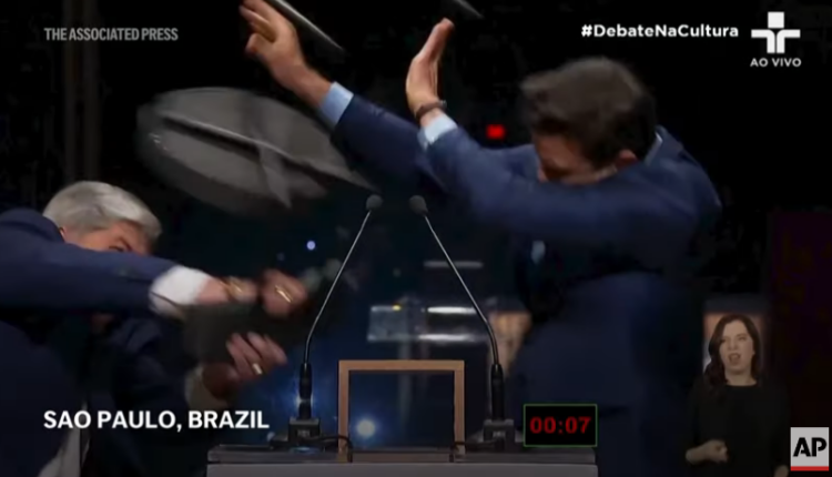 Shpërthen debati, kandidati për kryetar të Sao Paulo godet me karrige rivalin e tij (PAMJE)