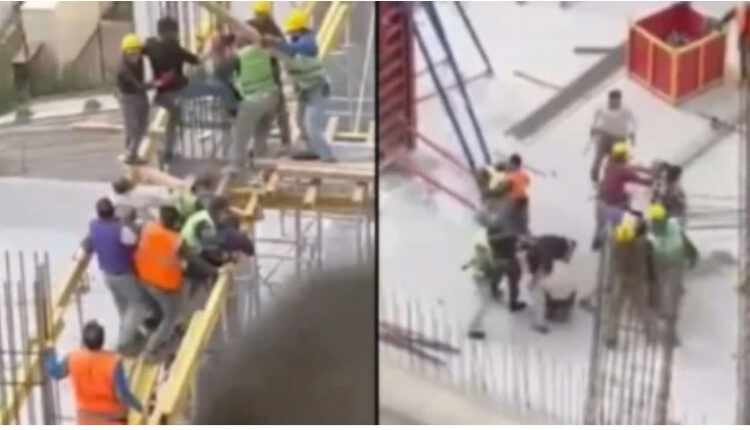 (VIDEO) Si u rrahën punëtorët shqiptarë dhe ato rumunë në stadiumin e Barcelonës