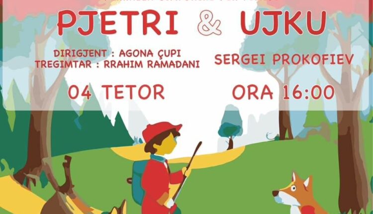 Të premten, në skenën e Qendrës për Kulturë në Tetovë do të shfaqet përralla simfonike për fëmijë “Pjetri dhe Ujku”