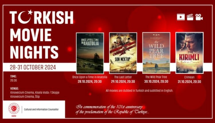 28-31 tetor në Shkup dhe Shtip do të mbahen shfaqje filmash në kuadër të “Netët e Filmit Turk”