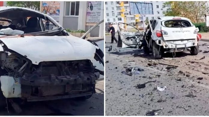 I vendosin bombë nën veturë, momenti kur automjeti i ukrainasit që punonte për rusët në Zaporizhzhia hidhet në erë (VIDEO)