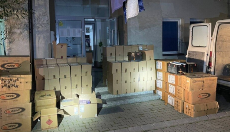 Policia e Kosovës sekuestroi mallra të kontrabanduara nga Maqedonia e Veriut, në vlerë 120.000 euro