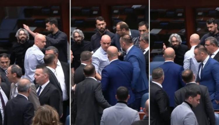 Shmanget incidenti fizik mes Apasievit dhe deputetëve të VMRO-së (Video)