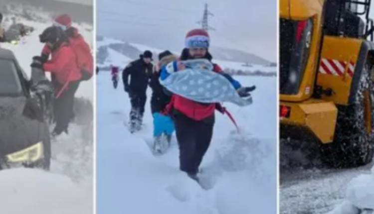 Borë e madhe në Bosnje, bllokohen njerëzit – vështirësohet qarkullimi i veturave