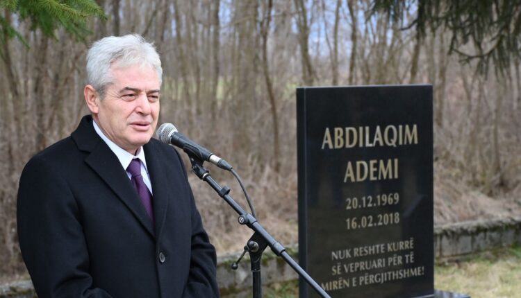 7 vite nga vdekja e Abdilaqim Ademit, Ali Ahmeti: Kujtimi për të mbetet i përjetshëm!