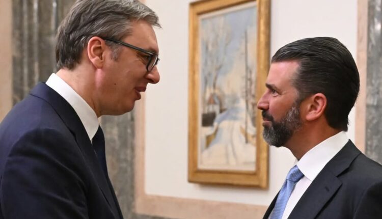 Vuçiç pret në Serbi djalin e Donald Trump: Diskutuam marrëdhëniet dypalëshe