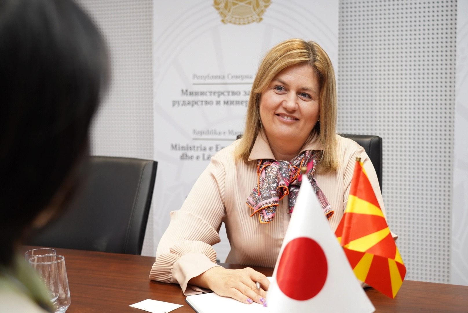 Bozhinovska në takim me ambasadoren japoneze  Kavahara: Përforcimi i bashkëpunimit në energjetikë