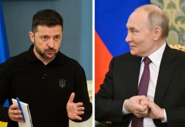 Zelensky  Vladimir Putin po tallet me gjithë botën