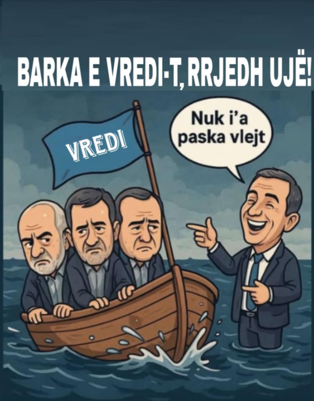 Në barkën e VREDI-t rrjedh ujë!