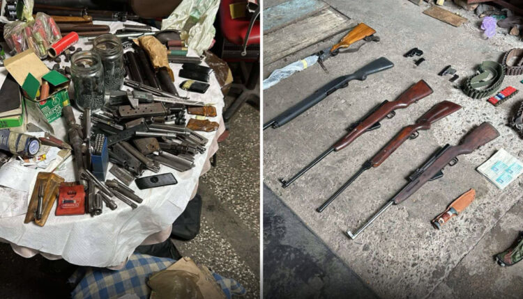 Zbulohet një fabrikë armësh në veri, policia bastis tri lokacione, një i arrestuar (Pamje)