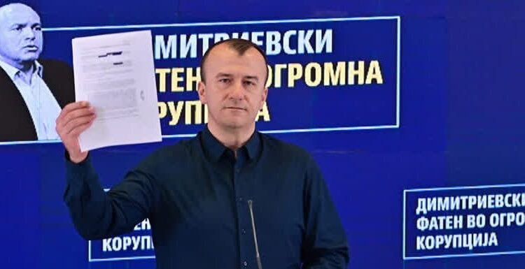 LSDM: Kemi dëshmi per korrupsion prej 350 mijë euro te Maksim Dimitrievskit