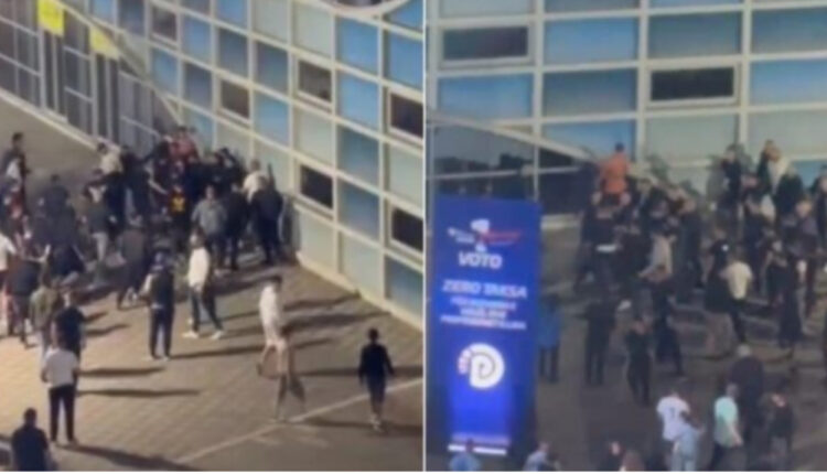 Grushte dhe shqelma: Sherr masiv në mitingun e Berishës në Elbasan