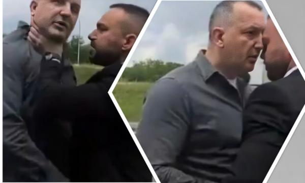 Bashkëpunëtorët e Vuçiqit përplasen me eskortën e kryeministrit serb, ndërhyn edhe këshilltarja e presidentit serb (VIDEO)