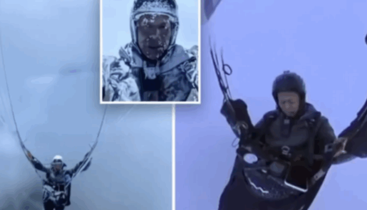 Paraglajdisti kinez mbijeton pasi aksidentalisht fluturoi 8 mijë metra mbi re (VIDEO)