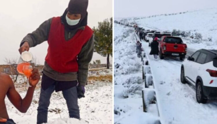 Stuhi e fuqishme dimërore godet Afrikën e Jugut – pamje të rralla në këtë stinë (VIDEO)