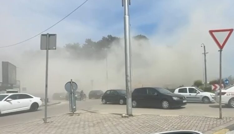 Eco Guerilla: Sot shumë qytetarë të Tetovës u përballën me një “bombë” me pluhur masiv si rezultat i rrënimit të objektit të Monopolit